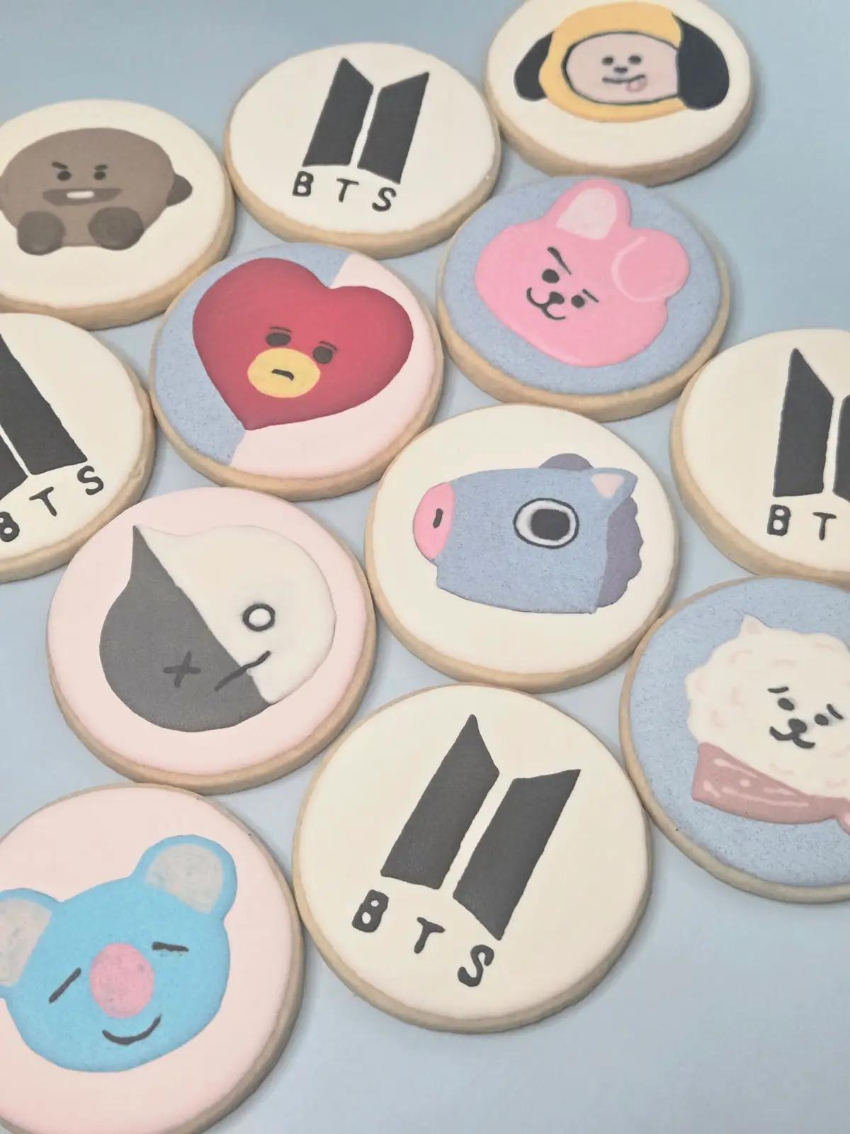 Bolachas Personalizadas - BTS21 - Bolos de aniversário no Porto | Bento Cakes, Cake Design, Bolachas Decoradas | Porto | Sahri Dessert Art