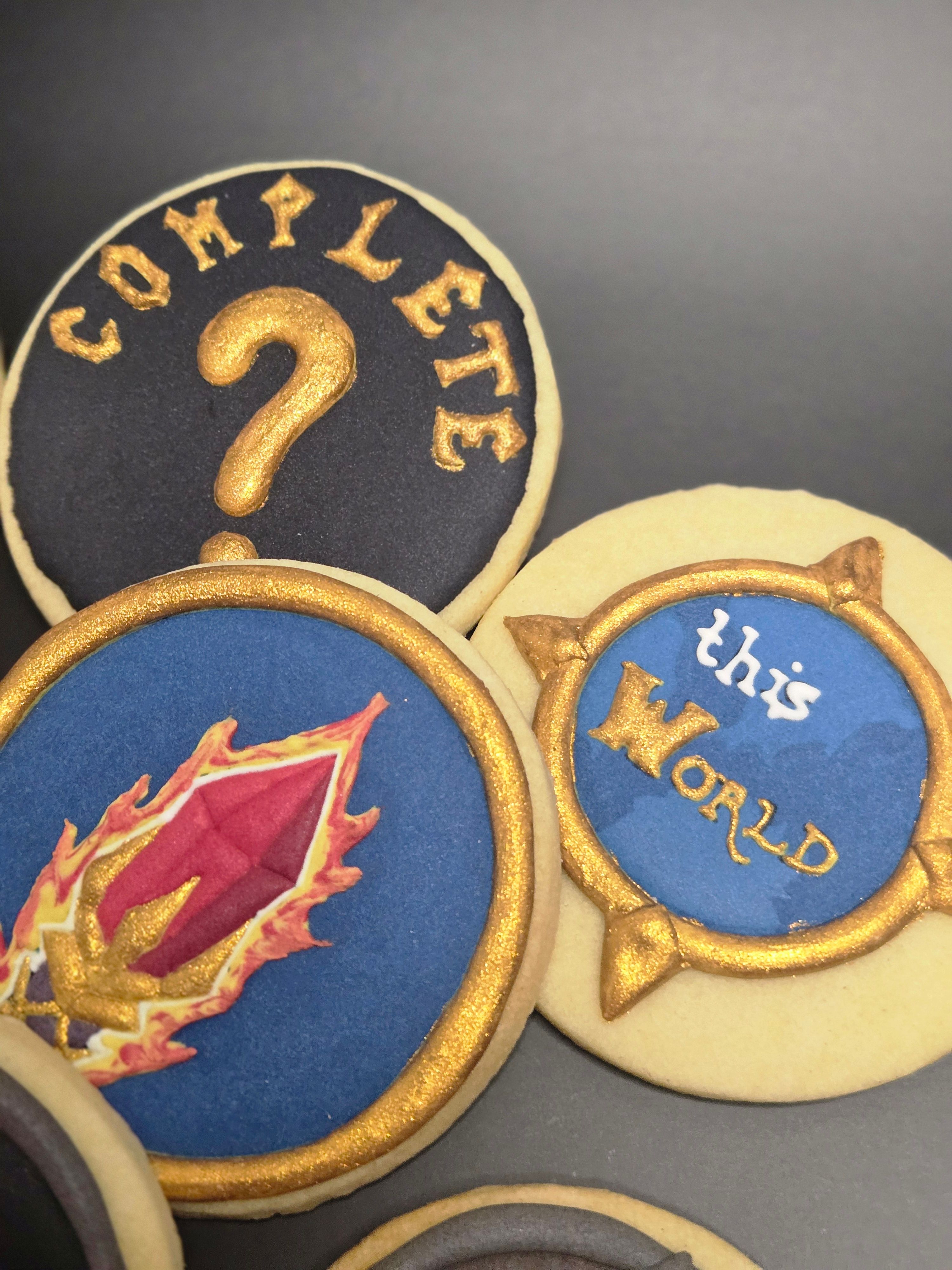 Bolachas Geek Personalizadas - World of Warcraft - Bolos de aniversário no Porto | Bento Cakes, Cake Design, Bolachas Decoradas | Porto | Sahri Dessert Art