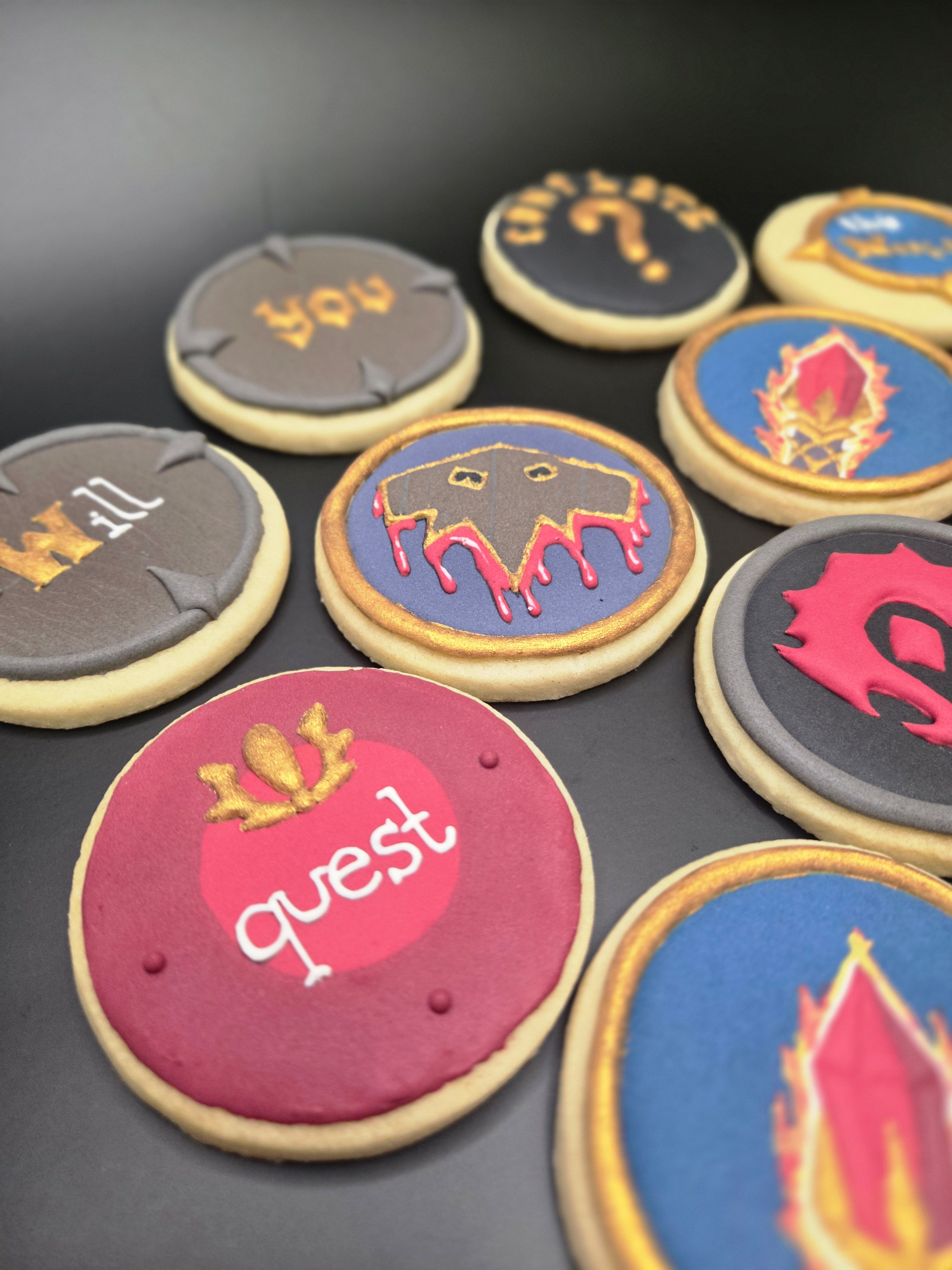 Bolachas Geek Personalizadas - World of Warcraft - Bolos de aniversário no Porto | Bento Cakes, Cake Design, Bolachas Decoradas | Porto | Sahri Dessert Art