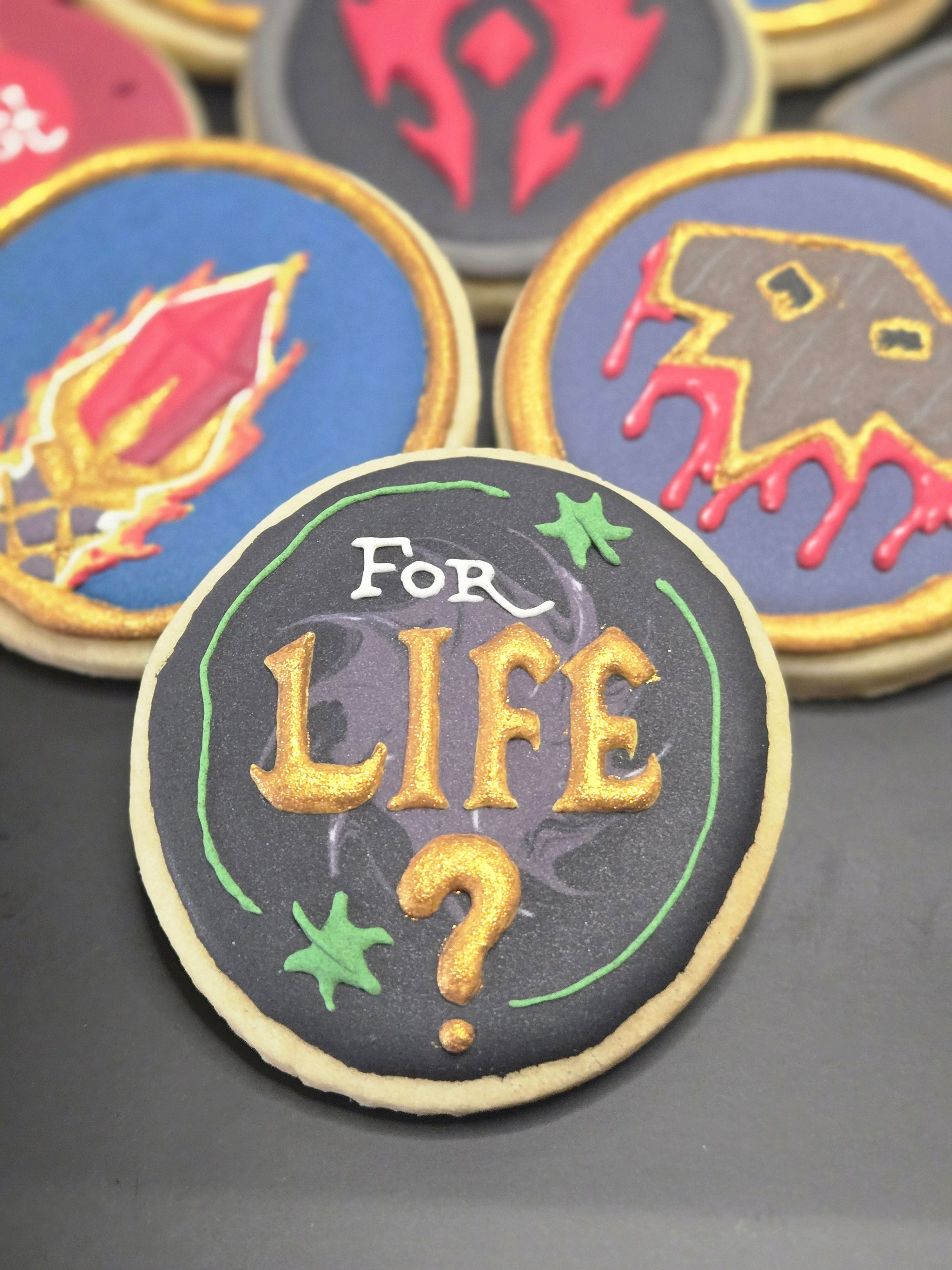 Bolachas Geek Personalizadas - World of Warcraft - Bolos de aniversário no Porto | Bento Cakes, Cake Design, Bolachas Decoradas | Porto | Sahri Dessert Art
