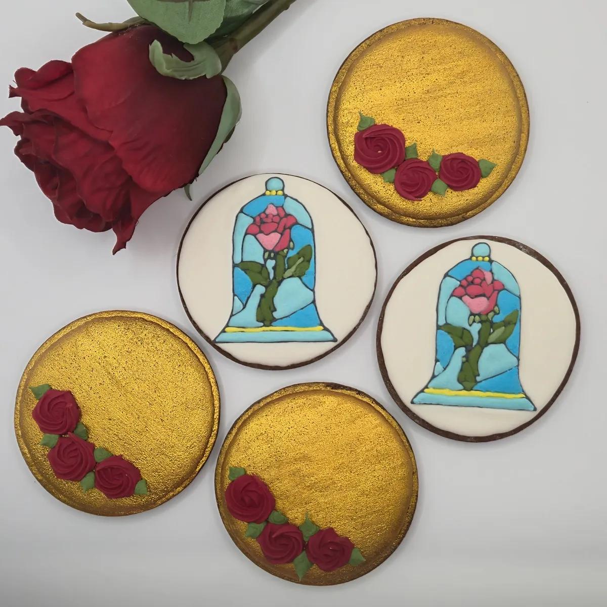 Bolachas Geek Personalizadas - A Bela e o Monstro